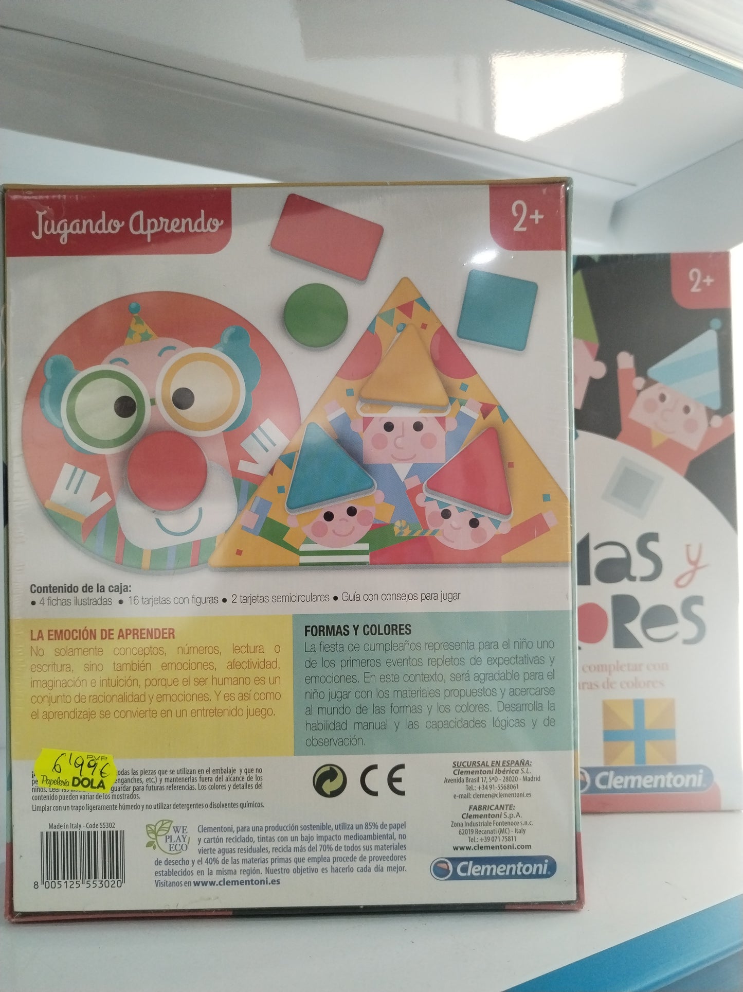 Juego educativo "Formas y colores" de Clementoni