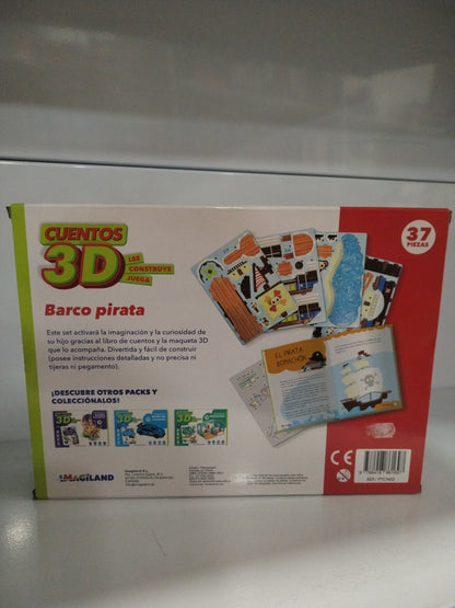Cuento 3D. Barco pirata. Imagiland.