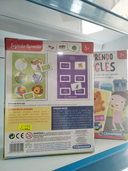 Juego educativo "Aprendo inglés" de Clementoni.