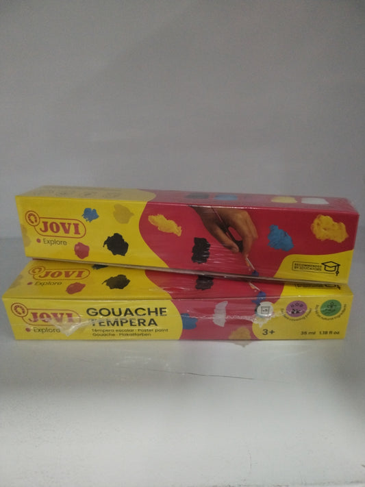 Juego Gouache témpera. Jovi.