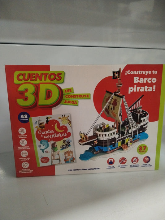 Cuento 3D. Barco pirata. Imagiland.