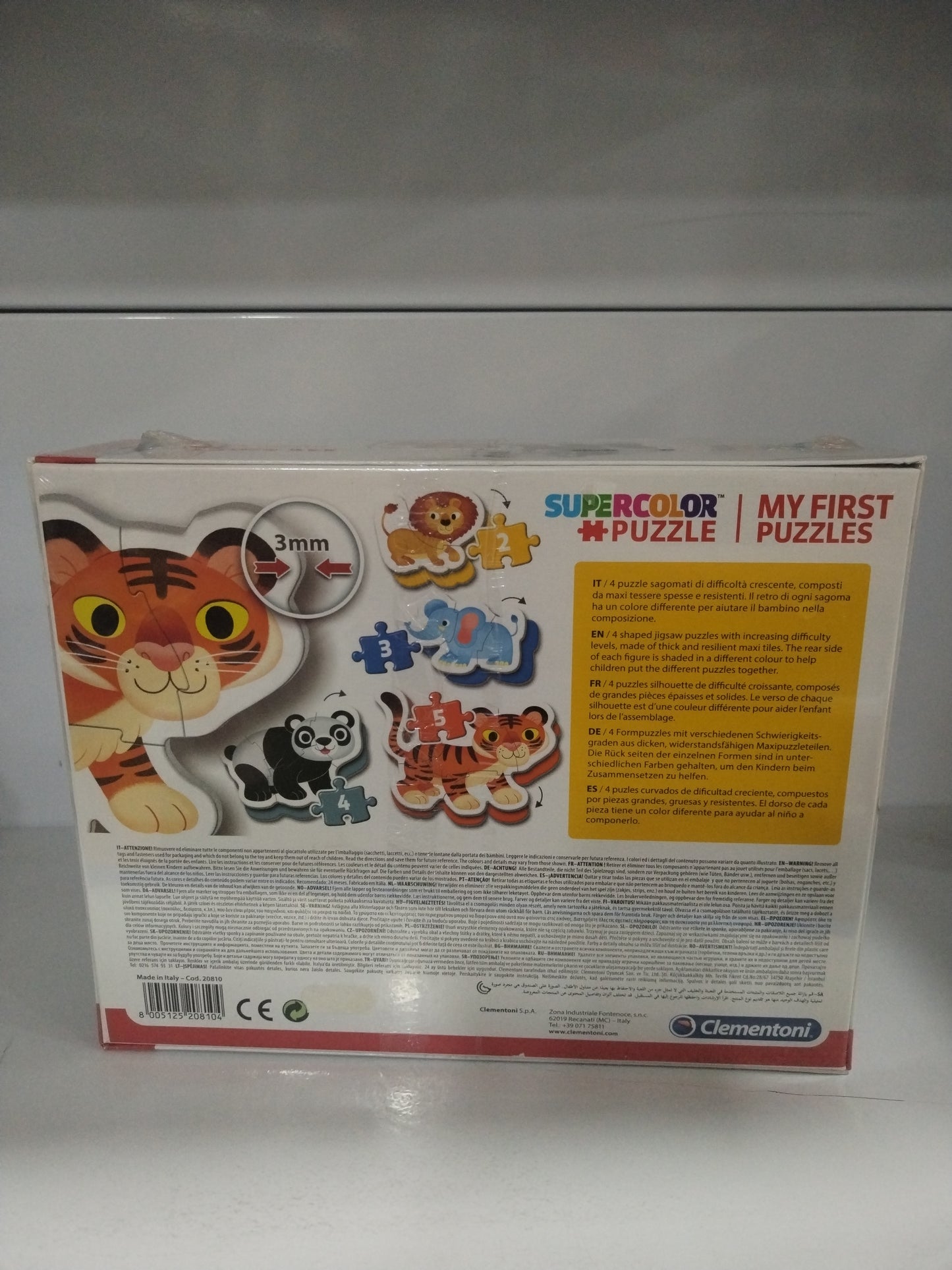 Puzzle supercolor. My first puzzles. Clementoni.